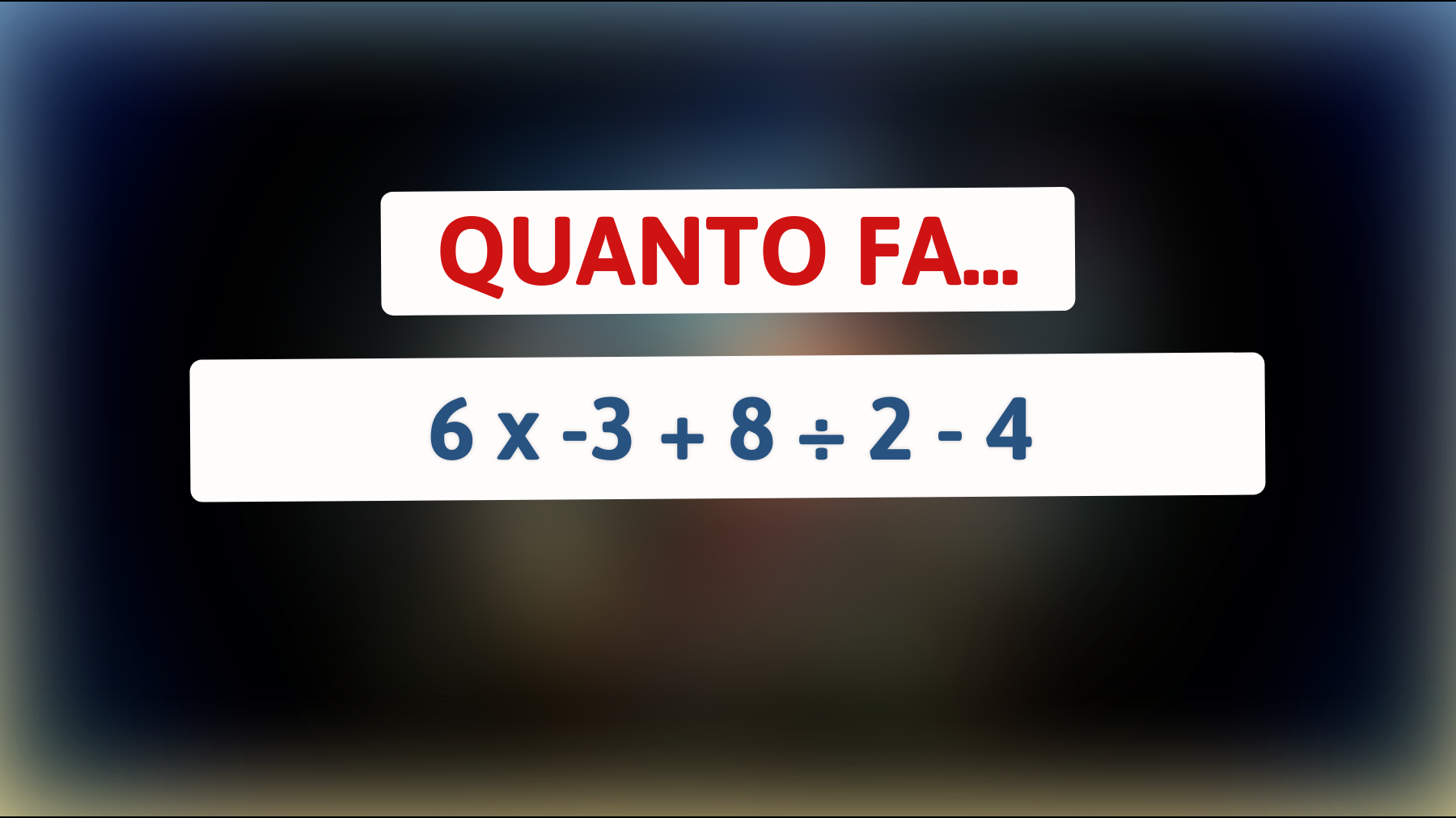 \"Solo i veri geni possono risolvere questo indovinello matematico!\""