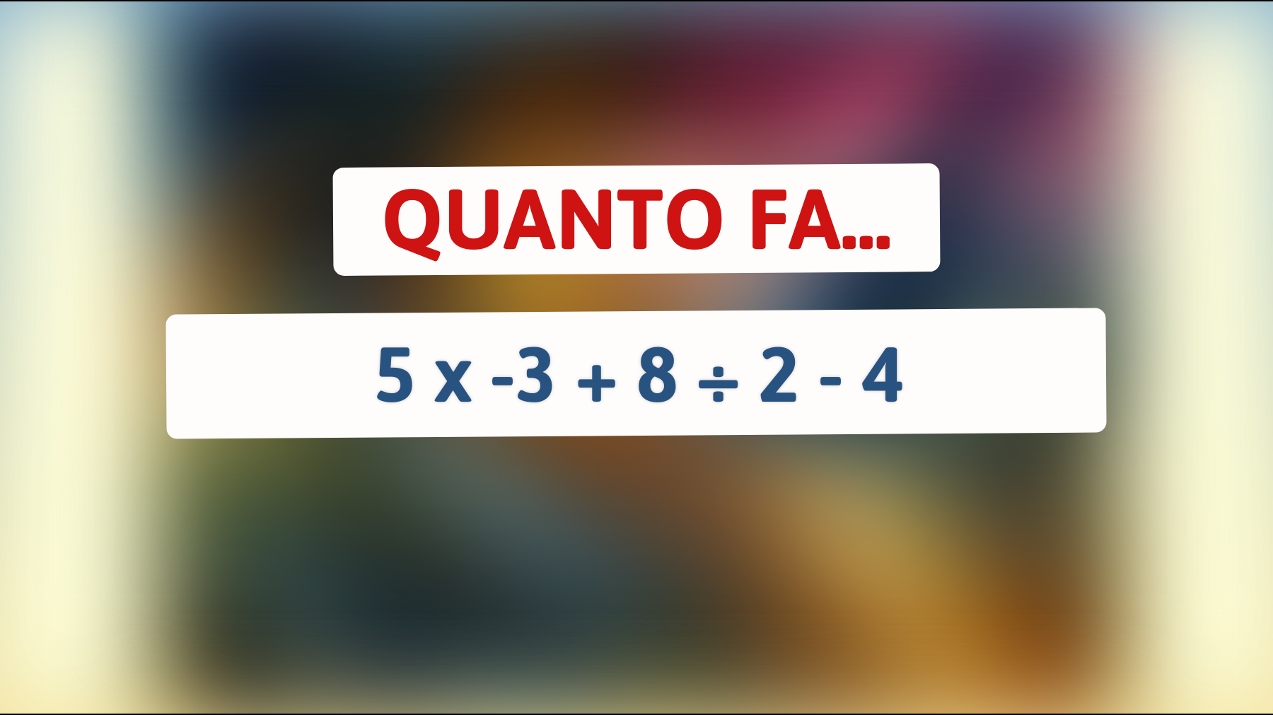 Solo i veri geni possono risolvere questo enigma matematico: scopri se sei tra loro!"