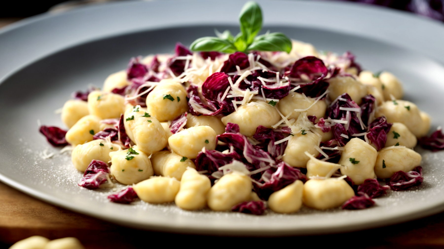 gnocchi radicchio pancetta"