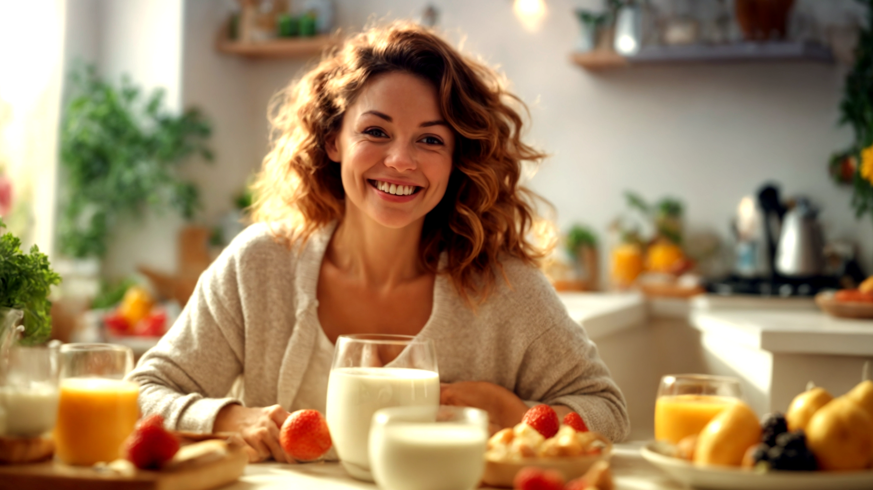 latte bicchiere colazione"