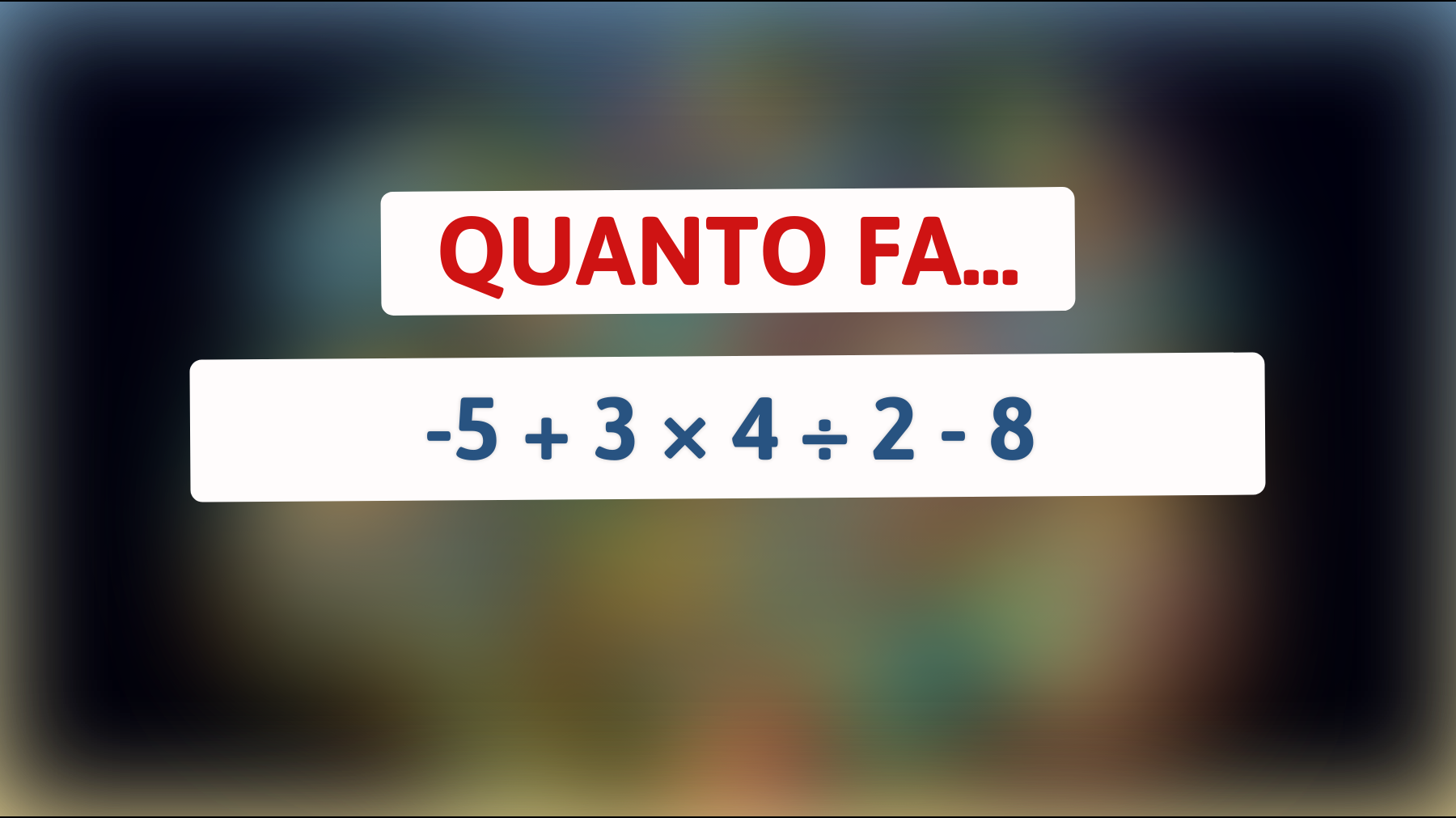 \"Sai risolvere questo enigma matematico che solo i geni riescono a capire?\""