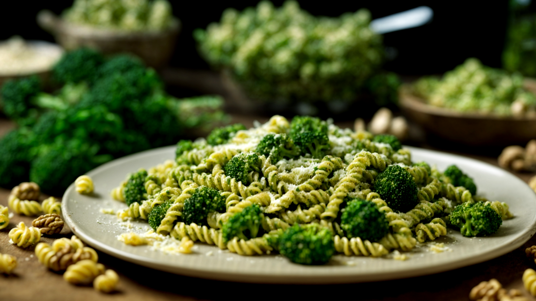 Fusilli broccoli noci"