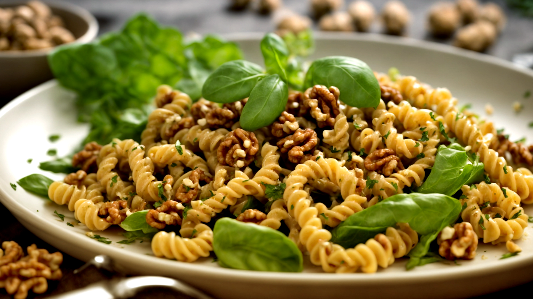 Molise paesaggio fusilli noci lattuga"