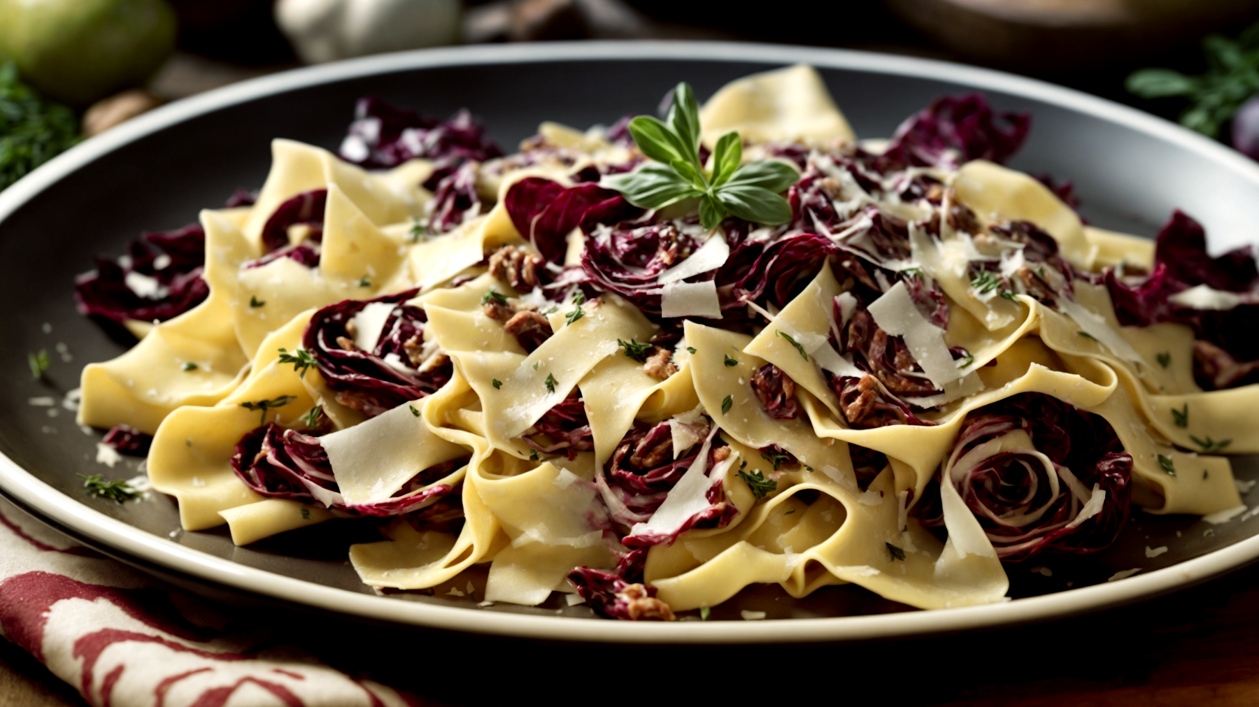 Pappardelle radicchio pere"