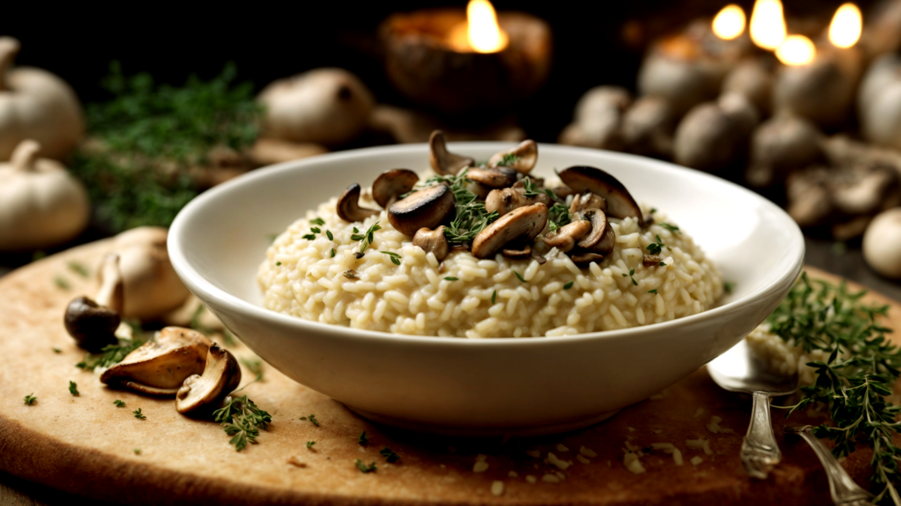 Risotto topinambur funghi"