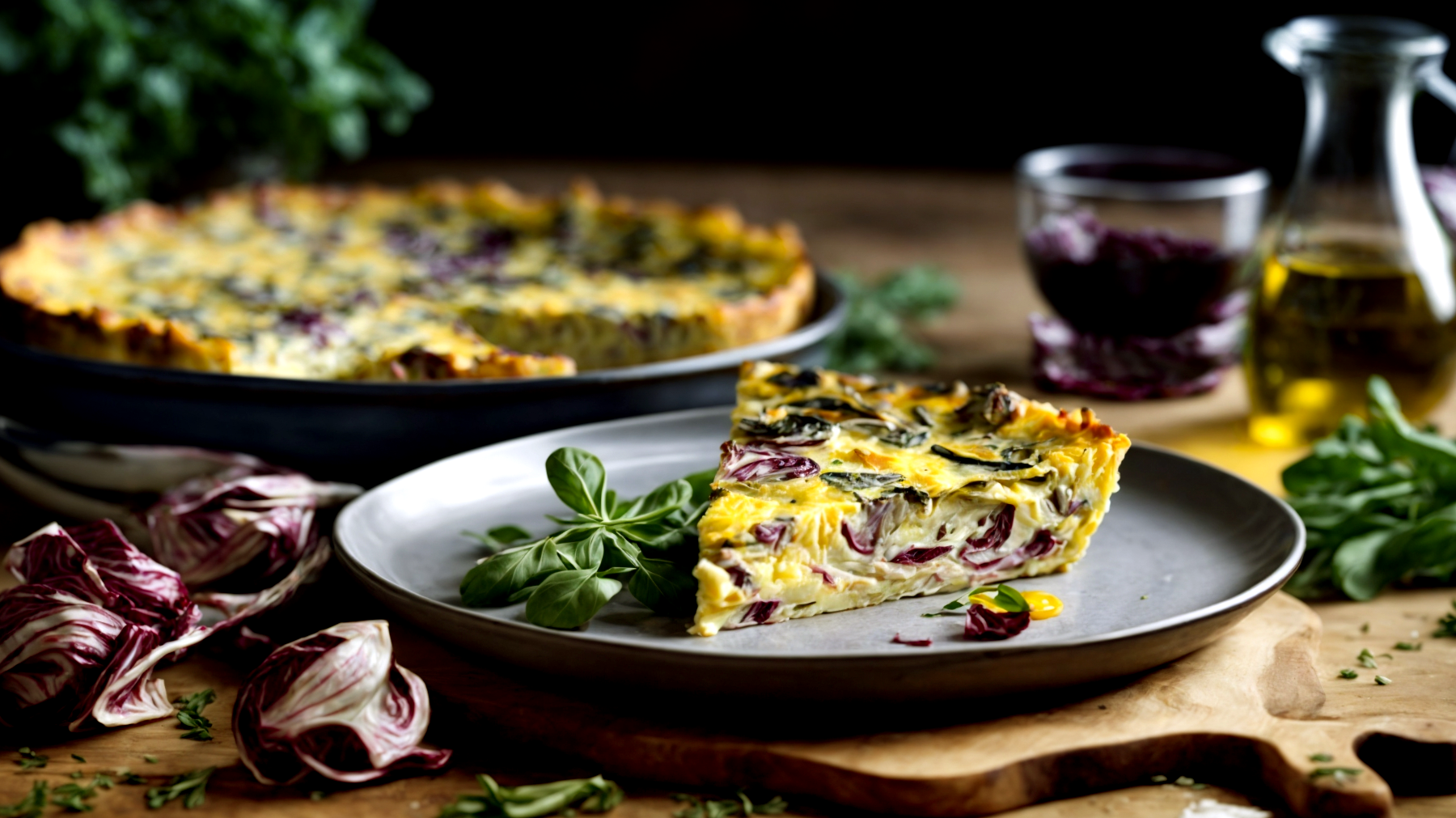 Sgombro radicchio frittata"