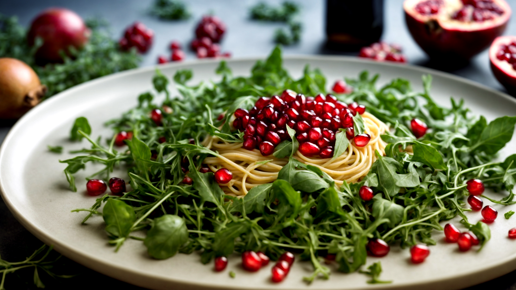 Trofie rucola melograno"