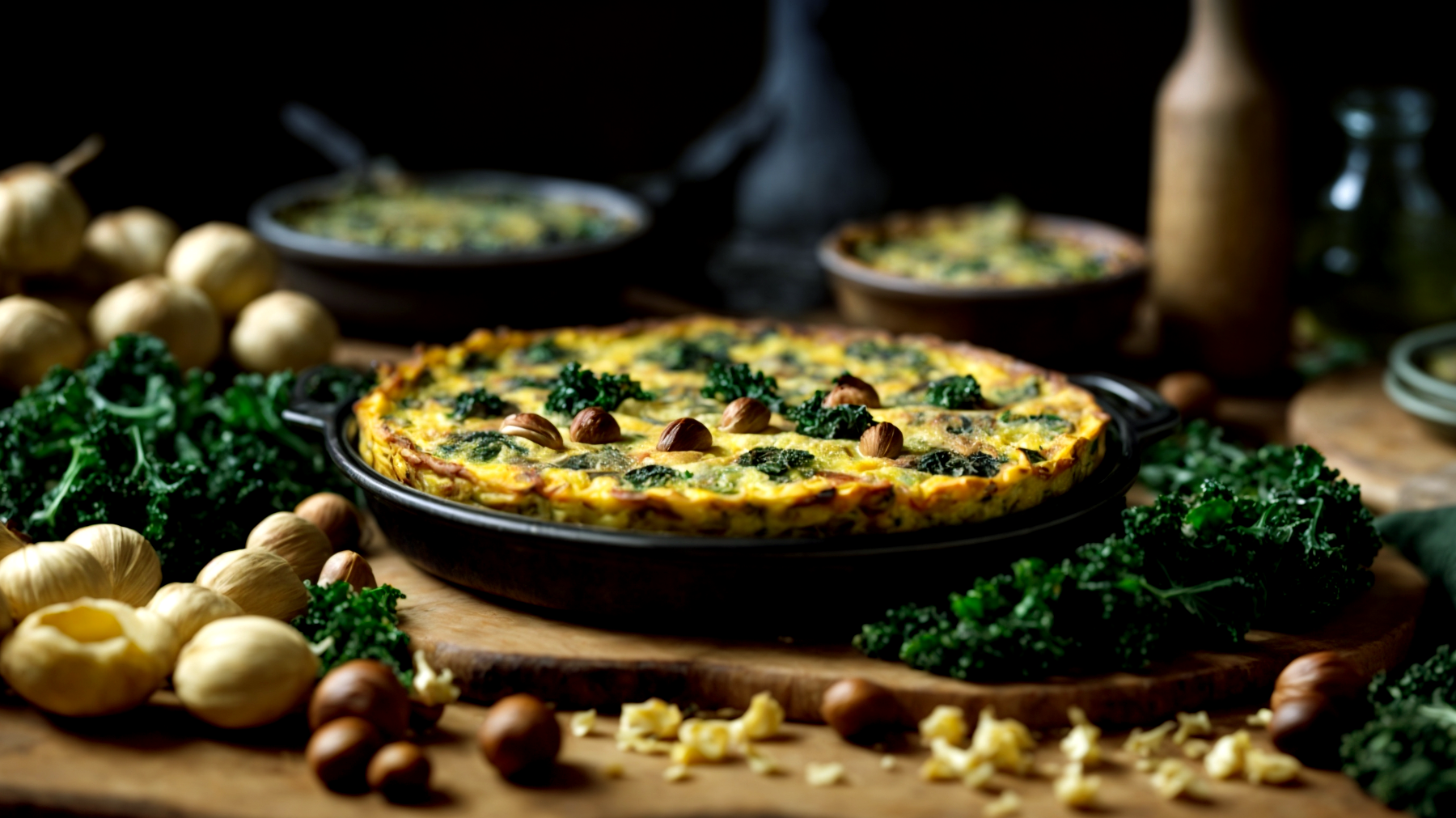 castagne cavolo nero frittata rustica"