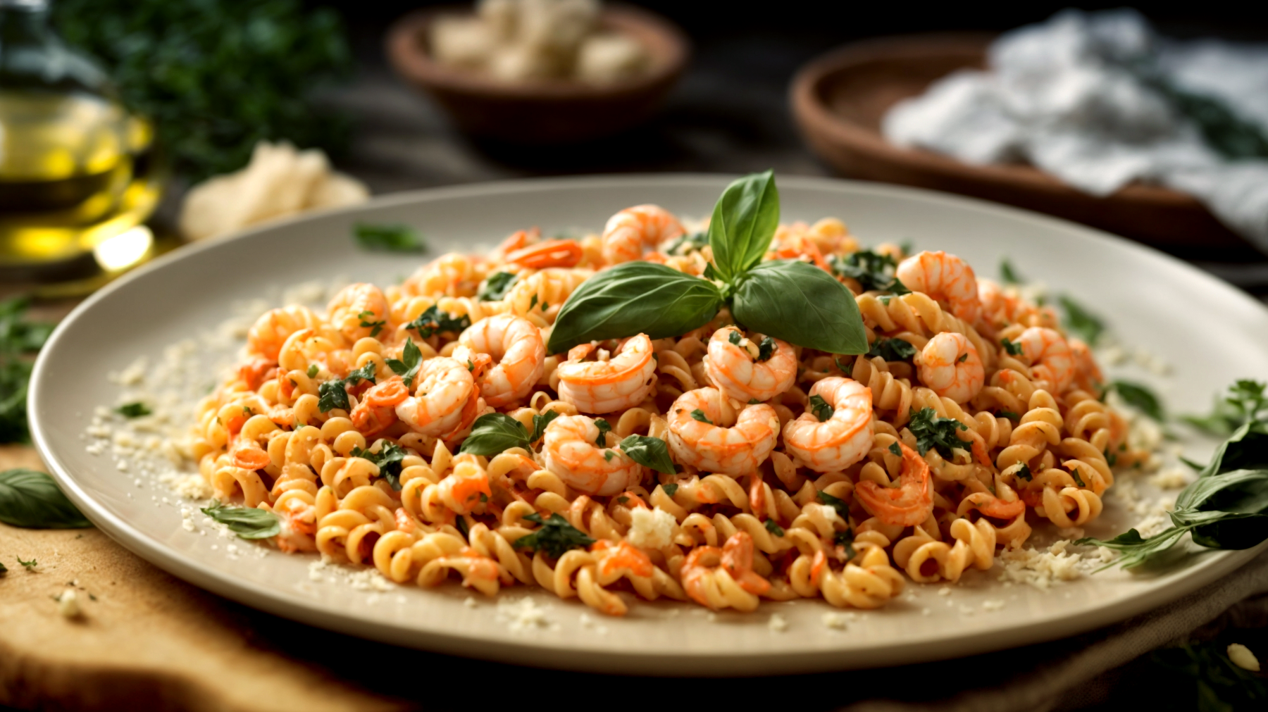 fusilli gamberetti mare"