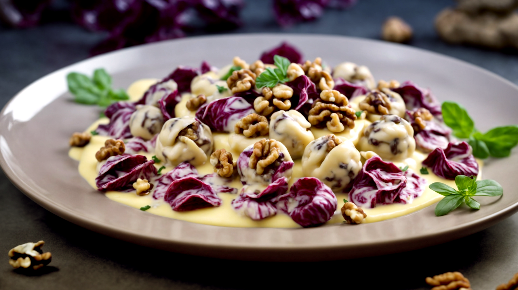 gnocchi radicchio noci"