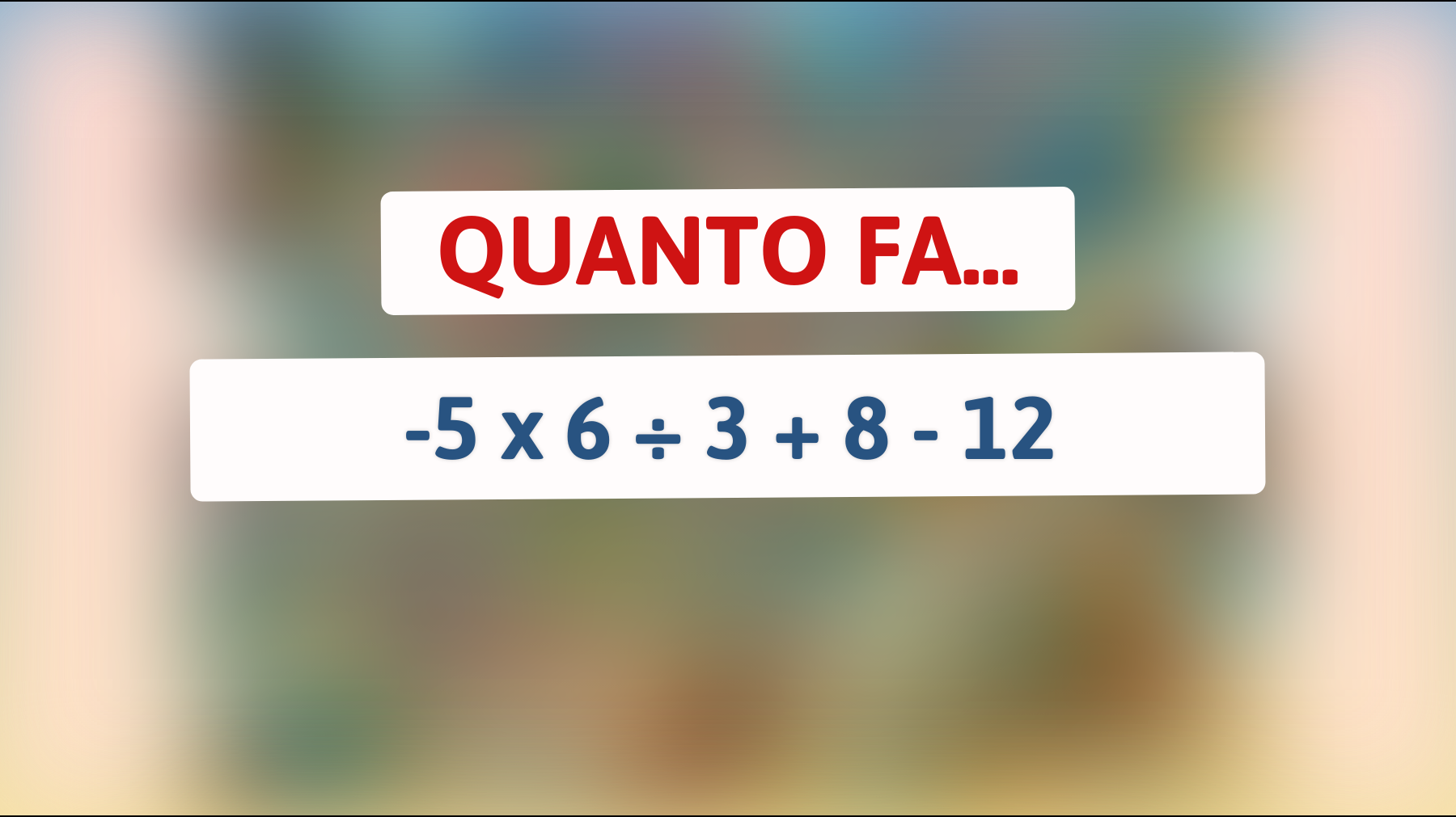 \"Solo i veri geni trovano la risposta corretta a questo enigma matematico!\""