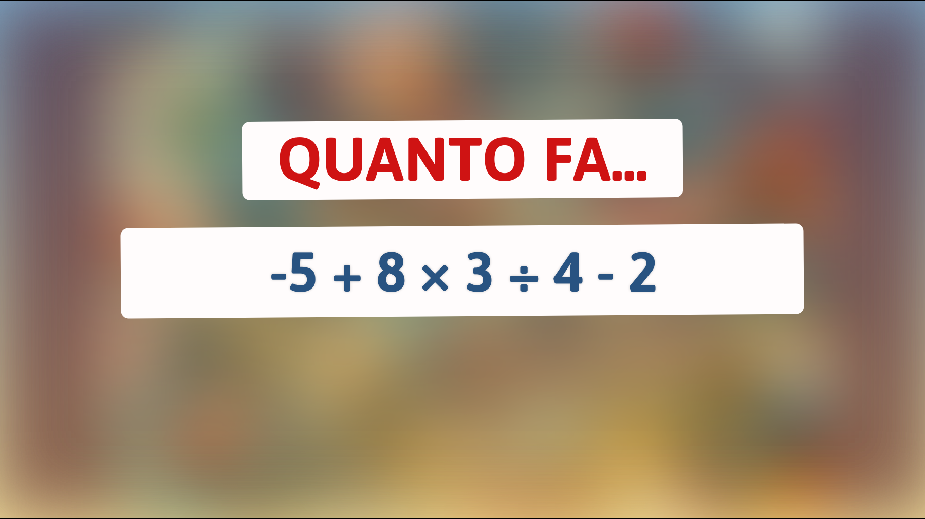 \"Svelato il Mistero del Calcolo che Inganna Tutti: Riesci a Risolverlo?\""