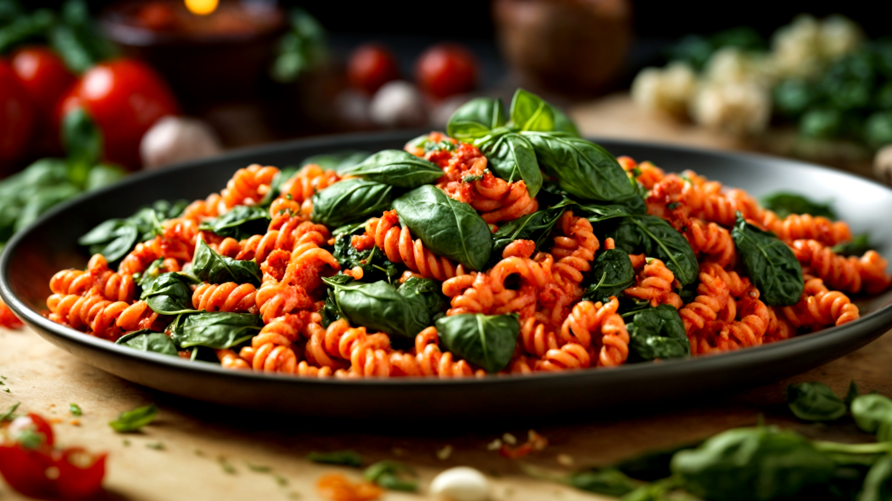 Fusilli 'nduja calabrese spinaci freschi"