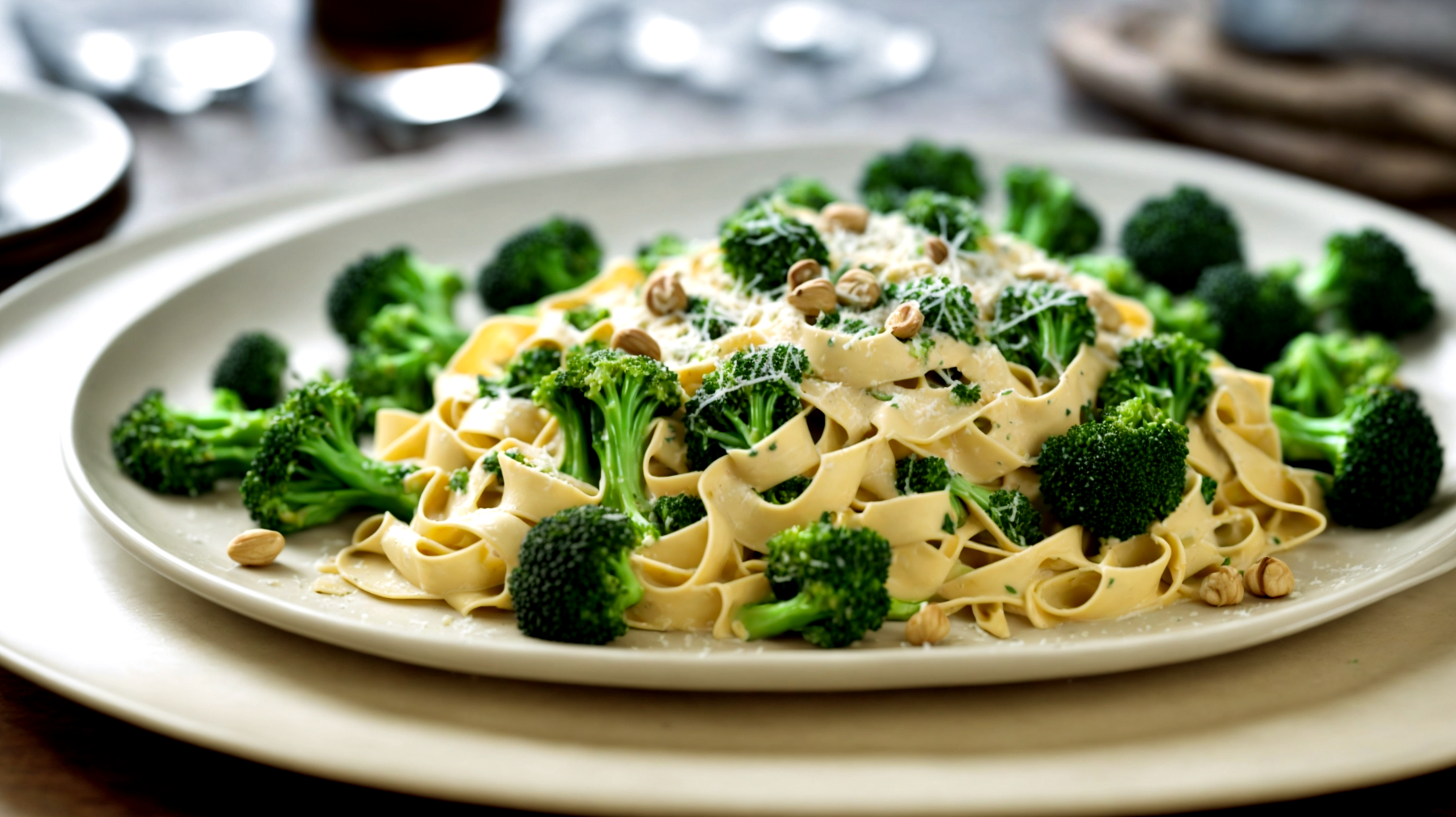 Tagliatelle Burro di Nocciole Broccoli"