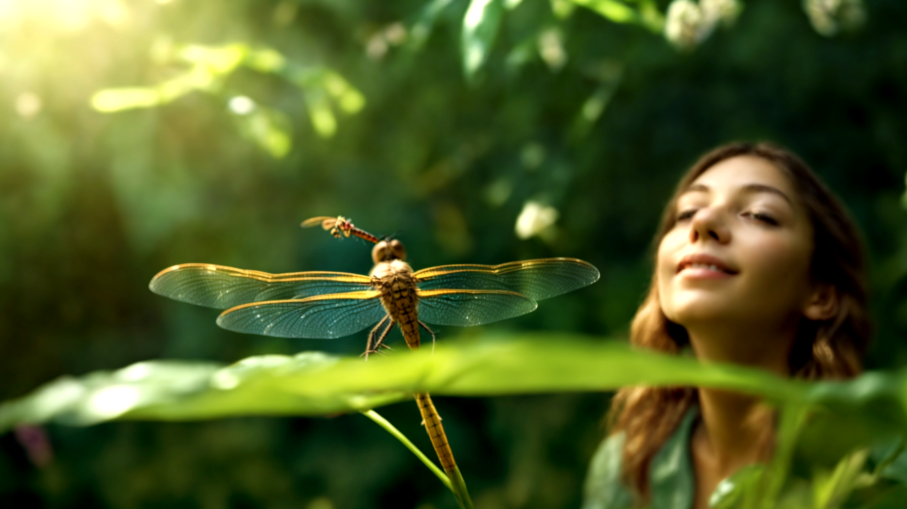 libellula acqua natura"